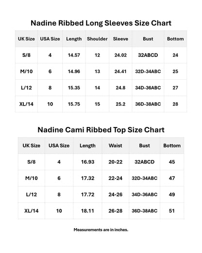 [With Old Logo] Nadine Cami Ribbed Top